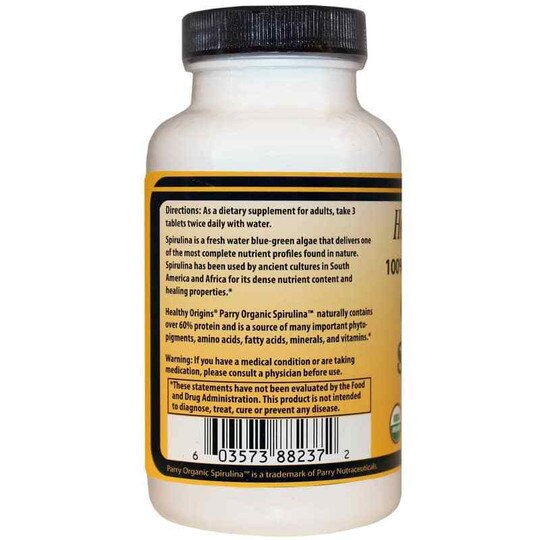 Organic Spirulina 500 Mg, HLO